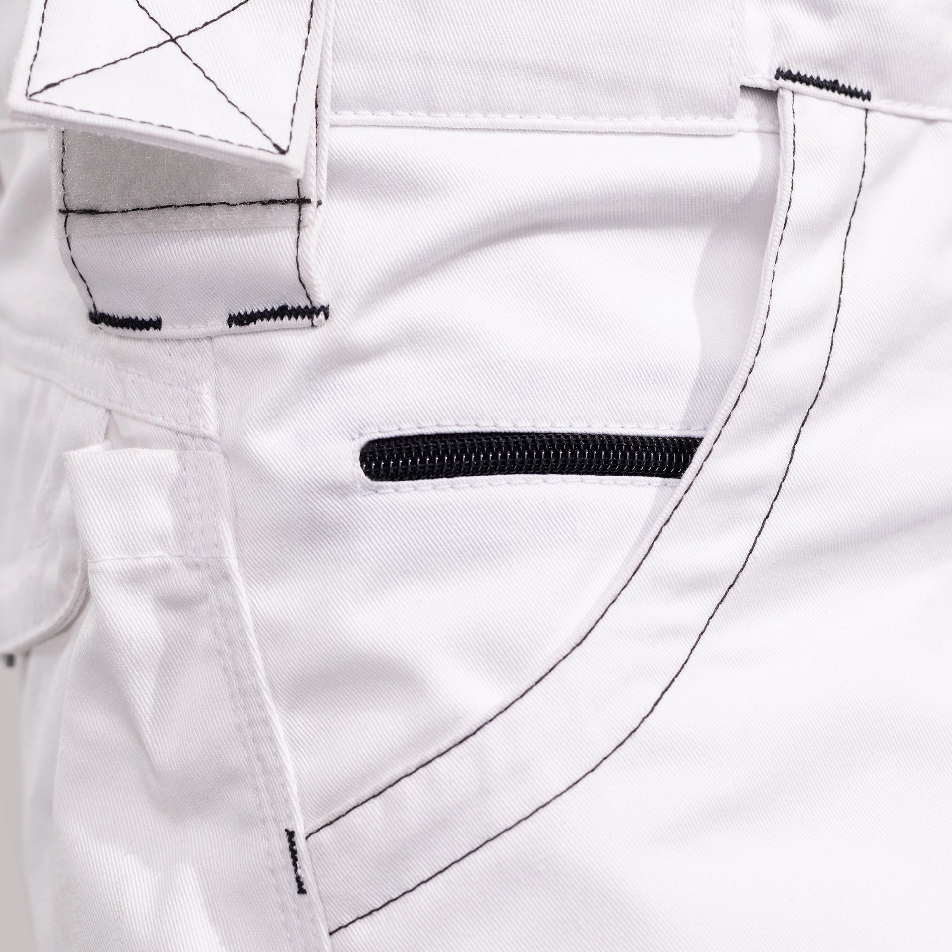 TMG Kult Worker Work trousers white - KW-320020_Bundhose_weiss_Verschluss_1920x1920